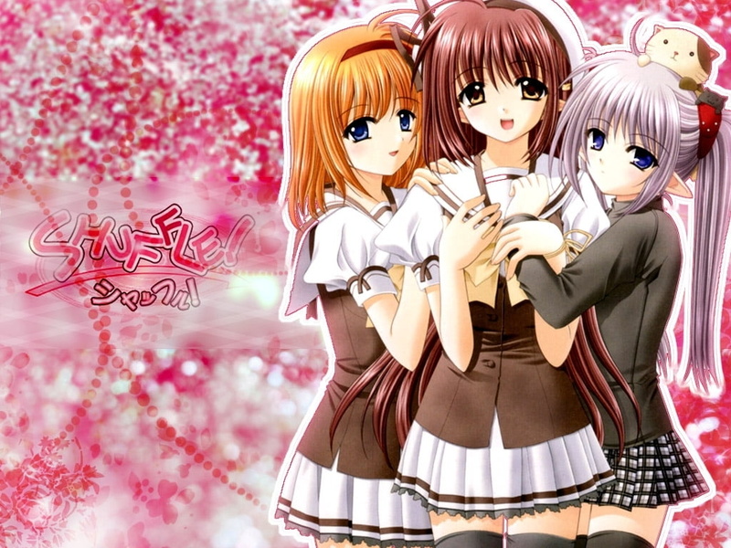 shuffle, representation, female likeness, girls, celebration, Anime / Animated, looking at camera, toy, doll, animated, no people, creativity, costume