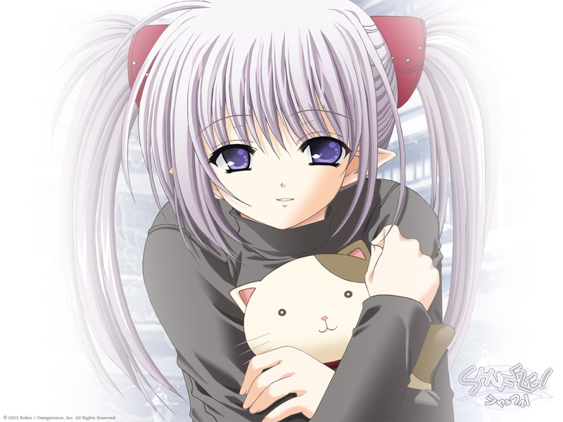 childhood, close-up, bangs, indoors, disguise, purple, girl, leisure activity, toy, sunlight, anime, human representation, primula, shuffle