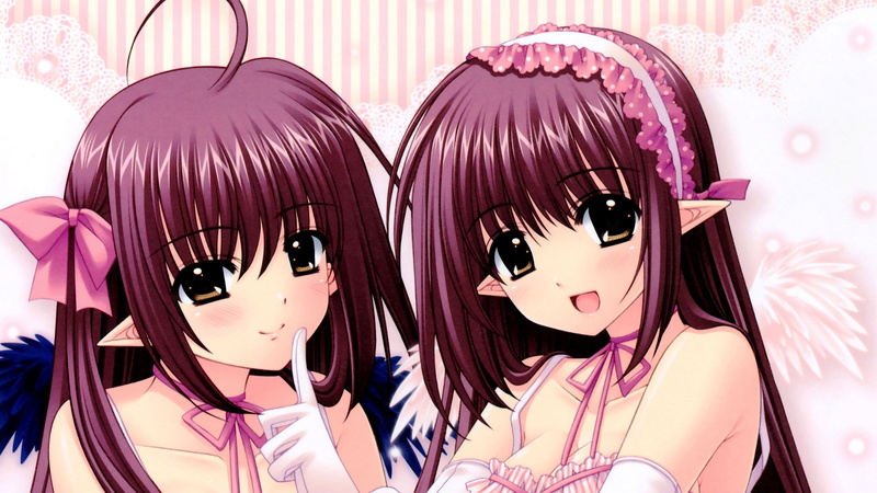 4K, Anime, Shuffle!, Lisianthus (Shuffle!), Kikyou (Shuffle!)