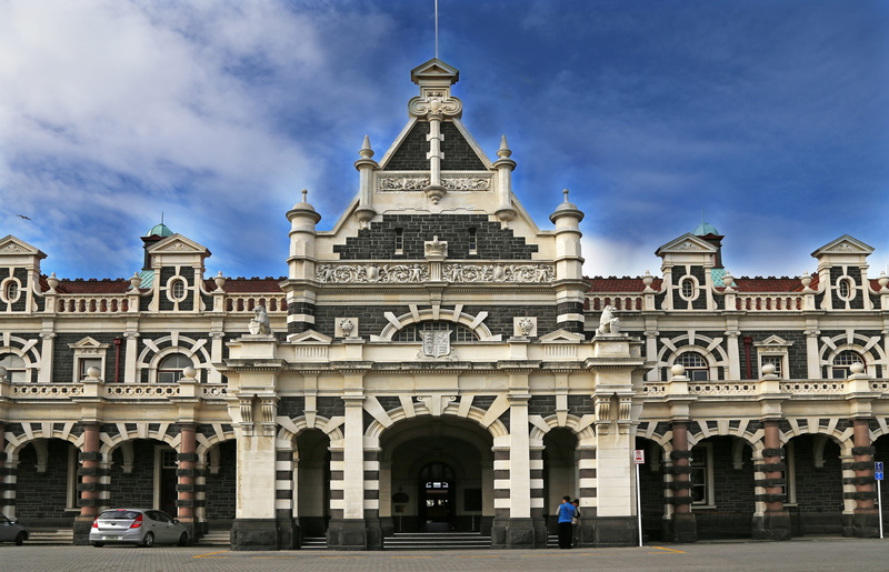 new zealand, arch, day, arches, stone, building, architecture, spire, nature, religion, entrance, building exterior, outdoors, railway station, belief