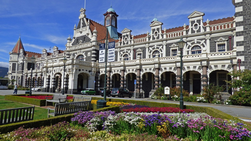 built Structure, palace, sky, tourism, 2K, travel Locations, architectural column, variety, Station, Dunedin, beauty in nature, building Exterior, building