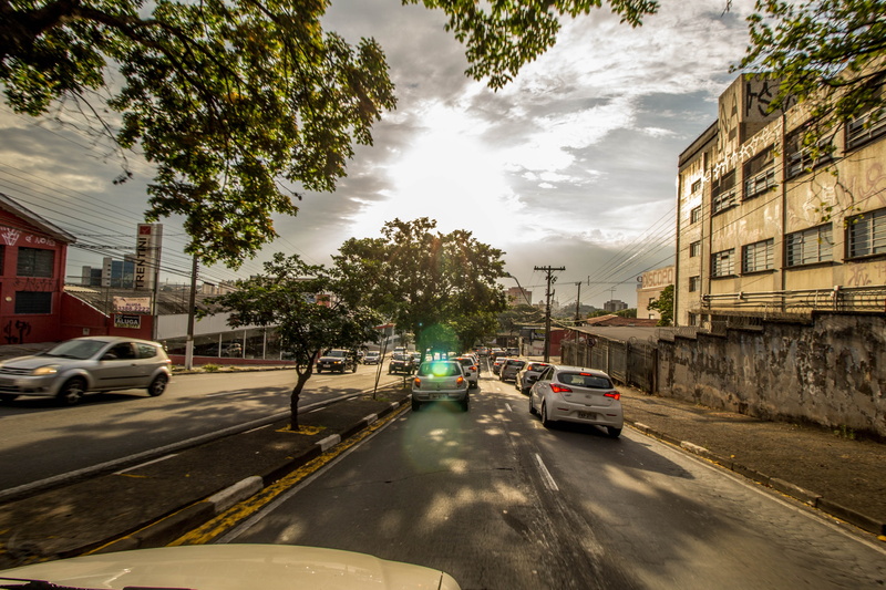 building exterior, tree, cloud - sky, street, city, transportation, vehicles, ahead, land vehicle, traffic, 4K, rain, town, mode of transportation, car