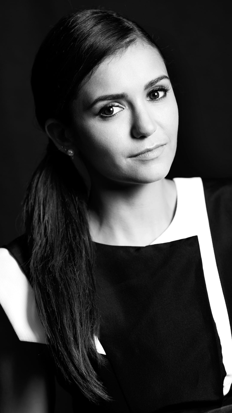 body part, studio shot, dobrev, black, tiff, hair, one person, looking at camera, hollywood, 2015, Female celebrities, headshot, beautiful woman, black background