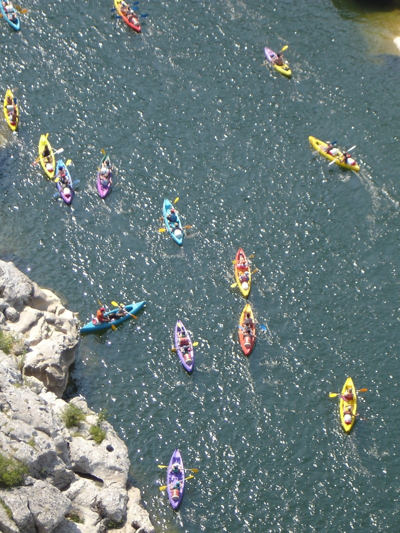 paddler, leisure activity, lifestyles, boot, men, adventure, holiday, river, 1080P, canoeing, transportation, real people, waterfront, day, high angle view