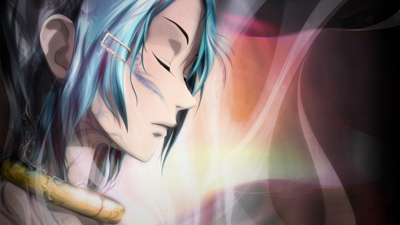 eureka, character, seven, 1080P, artwork, hair, anime, blue