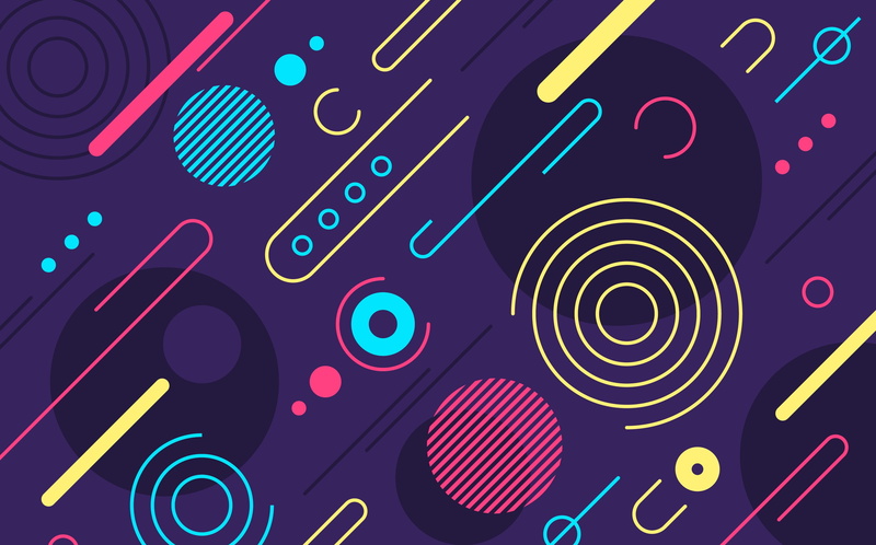Abstract, texture, rounded, abstraction, 2K, background, colorful, shapes
