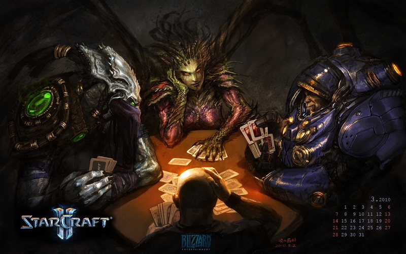 games, queen, hd, findl, sarah, artwork, art, kerrigan, starcraft, calendar, blades, 720P, tychus, video, fantasy, cards, Video Games, abstract