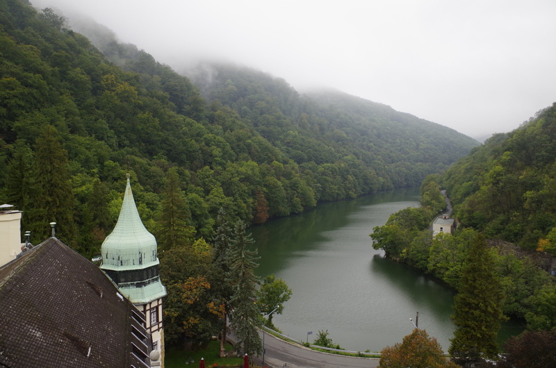 lake, high angle view, 2K, river, landscape, forest, architecture, tip, day, water, scenics - nature, mountain, building, sky, travel destinations, building exterior