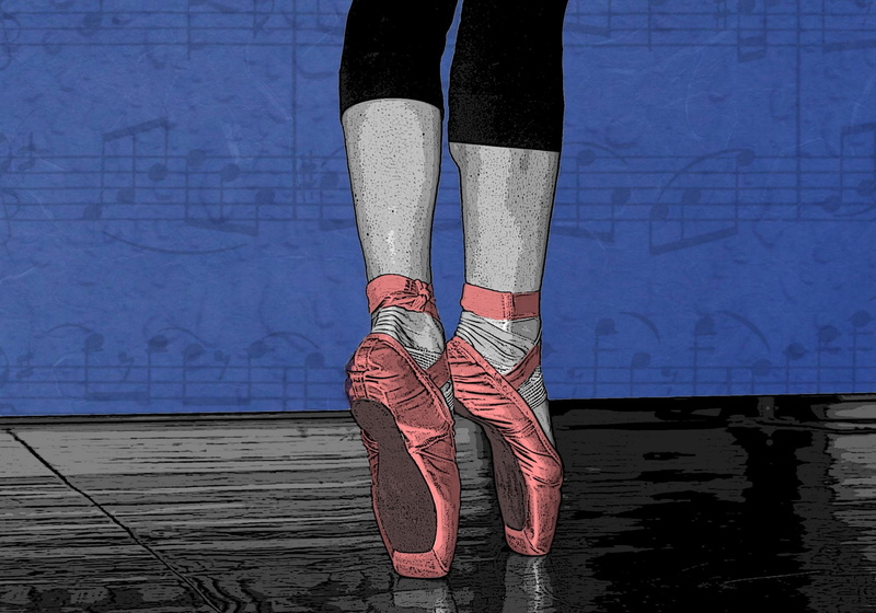 lifestyles, women, 1080P, red, dance, sunlight, sock, shadow, real people, shoe, human body part, leisure activity, day, ballerina, unrecognizable person