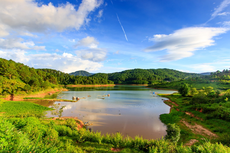 reflection, 4K, incense, water, land, upset, sky, green color, idyllic, avoid, day, male, landscape, no people, lake, plant, non-urban scene, tree, tranquil scene