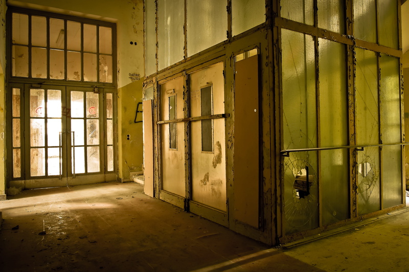 mysterious, transient, old, no people, atmosphere, broken, atmospheric, run-down, door, spooky, weird, weathered, mystical, day, ailing, creepy, monastery