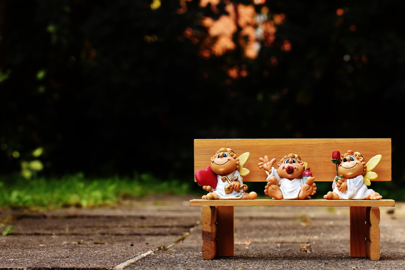 guardian angel, seat, day, nature, two people, togetherness, little angel, men, food and drink, people, celebration, funny, couple - relationship, emotion