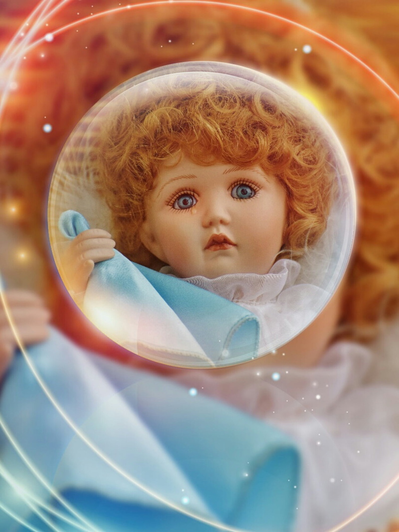 innocence, toys, men, collectors doll, babyhood, boys, front view, ball, lifestyles, sad, sweet, angel, childhood, leisure activity, real people, males