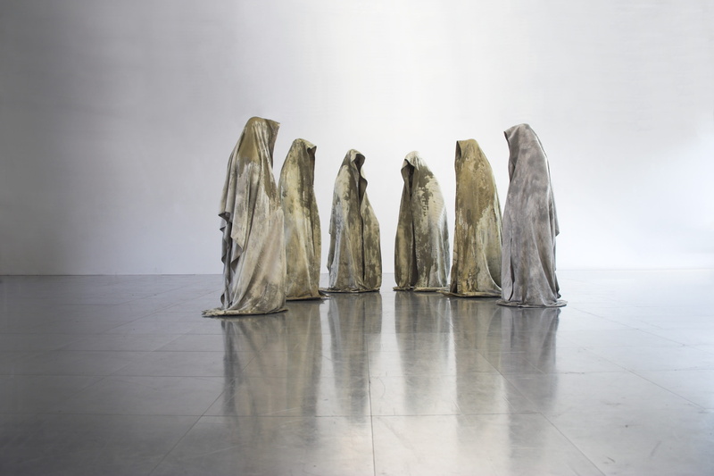 tranquil scene, sky, statue, luxury, wearing, phenomena, water, solid, capes, modern art, statues, 2K, togetherness, guardians of time, nature, idyllic