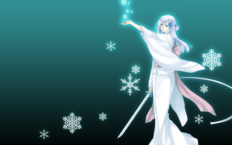 sky, decoration, star shape, event, anime, holiday - event, women, religion, Bleach, christmas, spirituality, night, art and craft, Sode no Shirayuki, arts culture and entertainment
