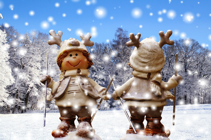 blizzard, plant, extreme weather, decoration, figures, no people, representation, human representation, day, snowflake, contemplative, ski, holiday, advent