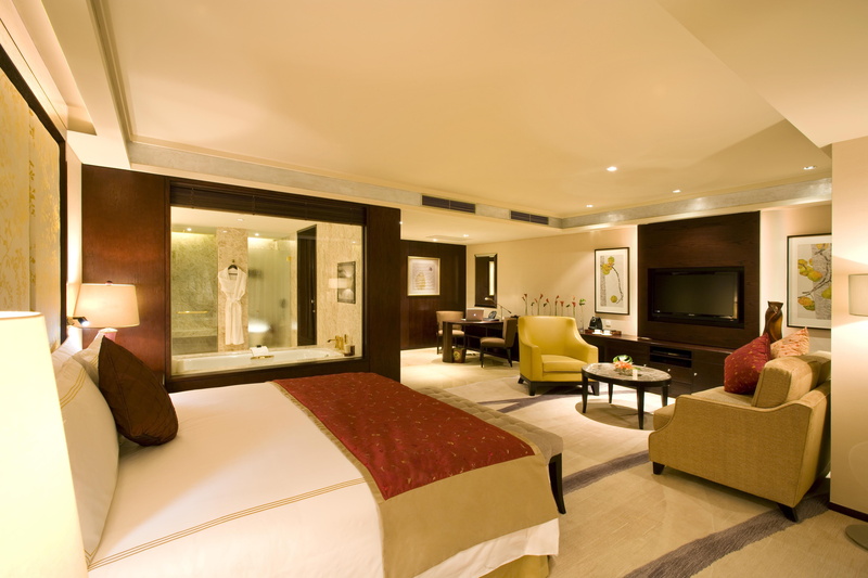 living room, bath, ceiling, home, luxury, TV, bed, illuminated, absence, room, built structure, lighting equipment, seat, electric lamp, sofa, beige, design