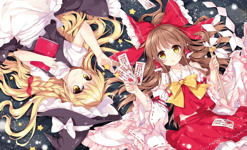 costume, Anime, hairstyle, looking at camera, adult, portrait, carnival - celebration event, clothing, young women, kirisame marisa, 1080P, women, talisman