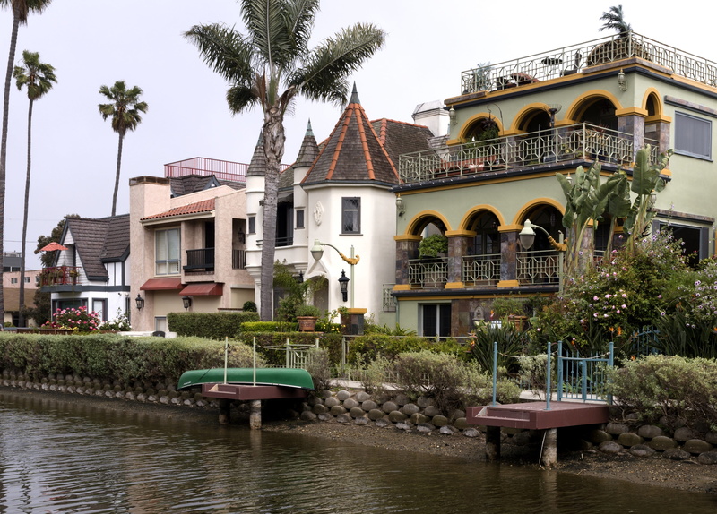 building exterior, famous, sky, palm tree, arch, 4K, luxury, homes, plant, tourist, usa, los angeles, no people, view, tropical climate, california, old