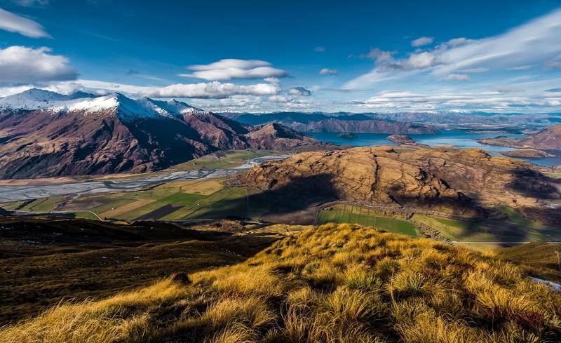 new, sunlight, plant, Nature, green, tranquil scene, snowcapped mountain, mountain, mountain range, Landscape, remote, zealand, no people, environment