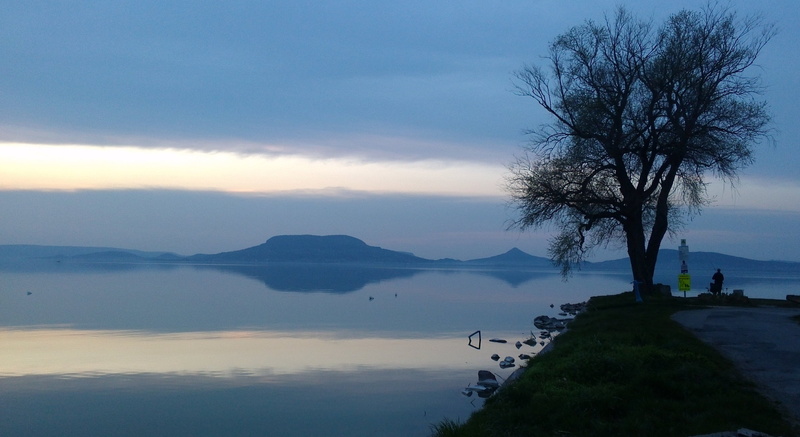 plant, evening, land, waters, spring, lake, cloud - sky, mountain, sea, sky, hungary, no people, badacsony, rest, fish, 2K, beauty in nature, tranquility