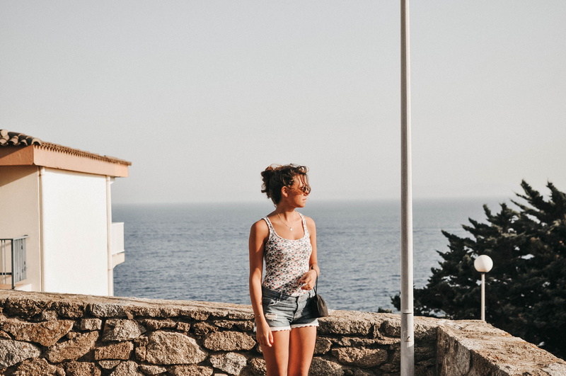 people, women, standing, outdoors, summer, hair up, building exterior, built structure, steel, pole, near, rear view, bright, woman, day, lifestyles, white