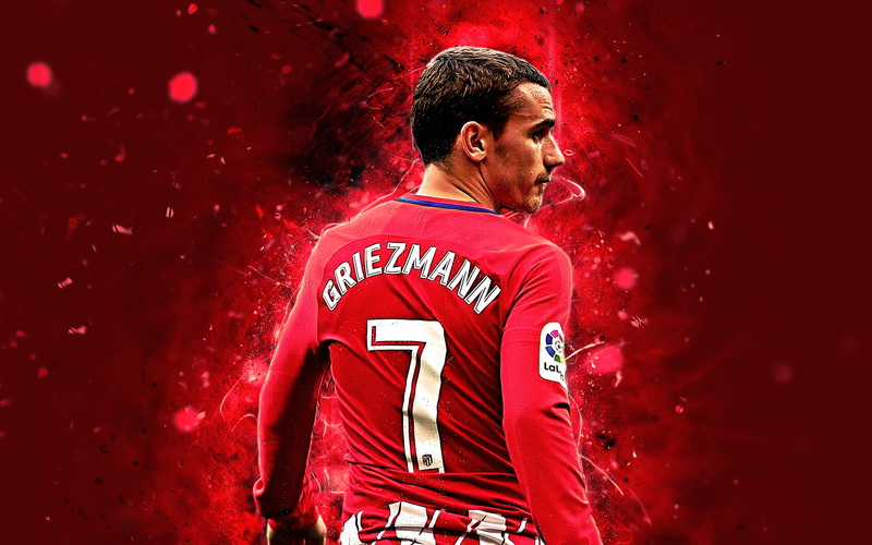 Atlético Madrid, 4K, Soccer, Antoine Griezmann, French