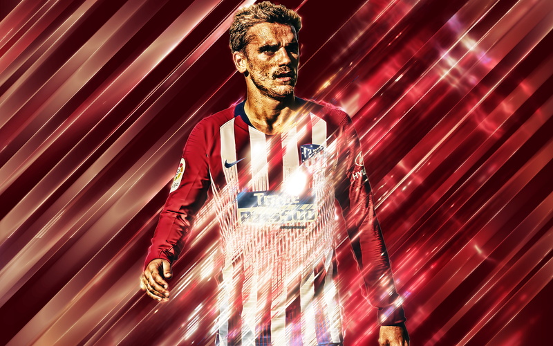 French, Soccer, Antoine Griezmann, 4K, Atlético Madrid