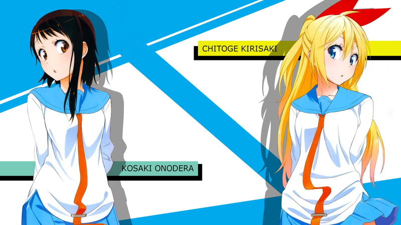 1080P, Kosaki Onodera, Chitoge Kirisaki, Nisekoi, Anime