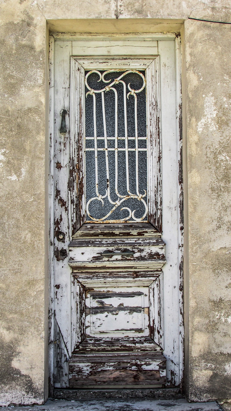 4K, wood - Material, closed, weathered, lefkara, architecture, built structure, obsolete, decline, gate, building, old door, day, doorway, home, entrance