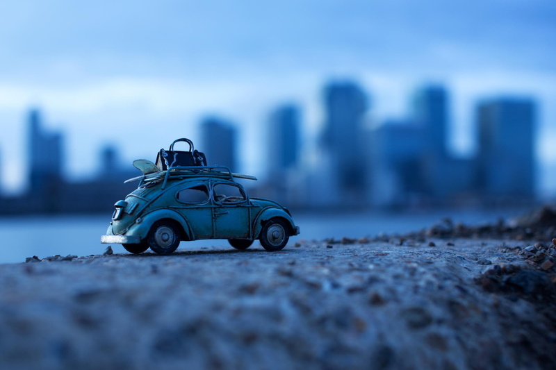 toys, depth of field, 1080P, Volkswagen Beetle, car, macro