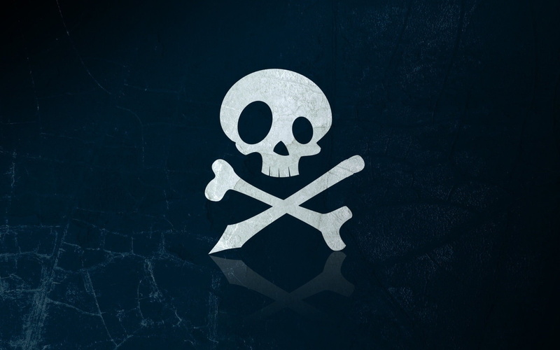 x, hd, art, 720P, Skulls, crossbones, minimalistic