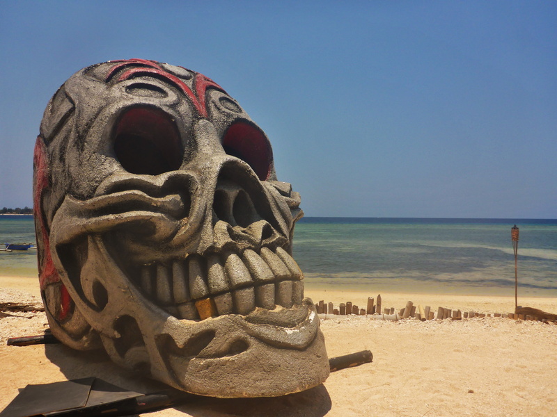 beauty in nature, sea, horizon, outdoors, sunlight, indonesia, 4K, clear sky, art and craft, representation, sand, scenics - nature, creativity, nature