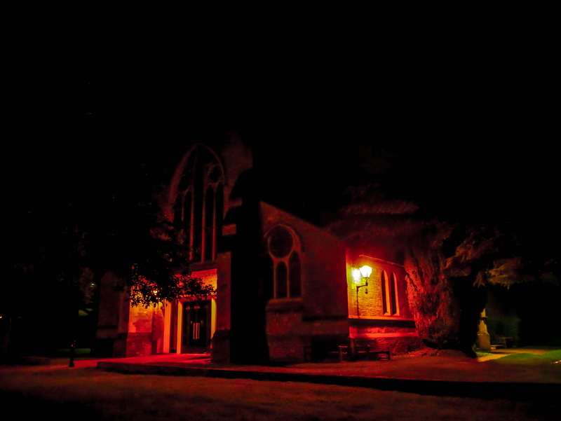 place of worship, church, drawing, night, illuminated, arch, religion, dark, outside, relgian, lighting equipment, architecture, belief, nature, spirituality