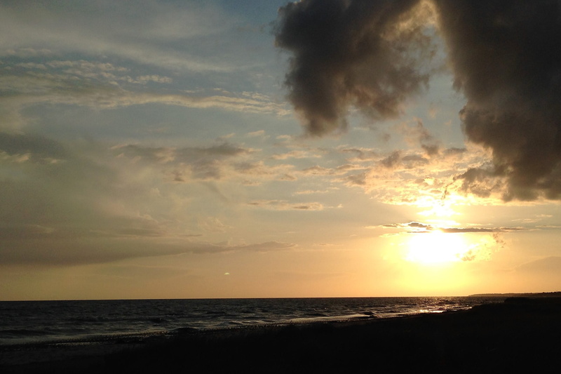 dannemare, 1080P, cloud - sky, sun, denemarken, outdoors, tranquil scene, idyllic, horizon, clouds, land, scenics - nature, sunset, sea, beach, sunlight