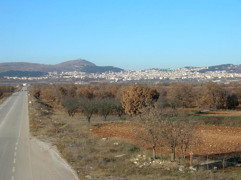 mountain range, south, transportation, no people, non-urban scene, outdoors, day, nature, 720P, travel, Kozani, semi-arid, scenics, remote, land, Greece