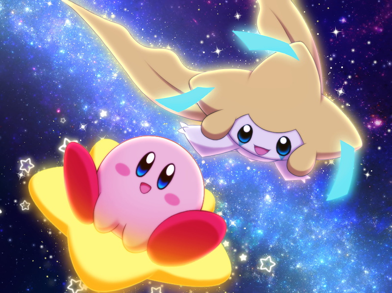 Kirby, Pokémon, 720P, Video Game, Jirachi (Pokémon), Crossover