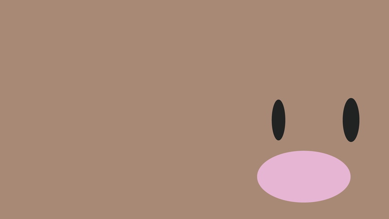 Minimalist, Diglett (Pokémon), Pokémon, 1080P