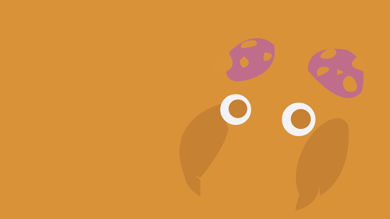 Pokémon, Minimalist, 1080P, Paras (Pokémon)