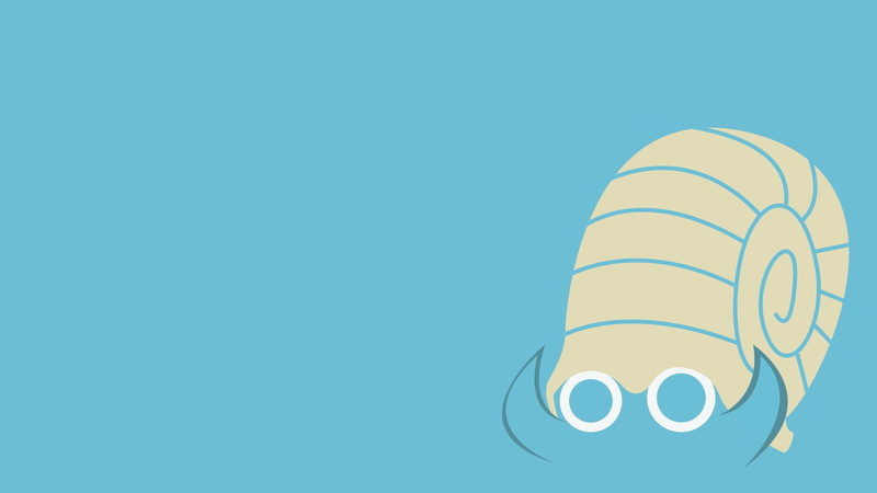 Pokémon, Omanyte (Pokémon), 1080P, Minimalist
