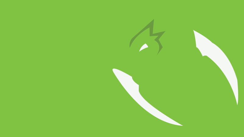 environment, Minimalist, Pokémon, creativity, Scyther (Pokémon), sign, nature, symbol, studio shot, copy space, indoors, white color, green color, 1080P