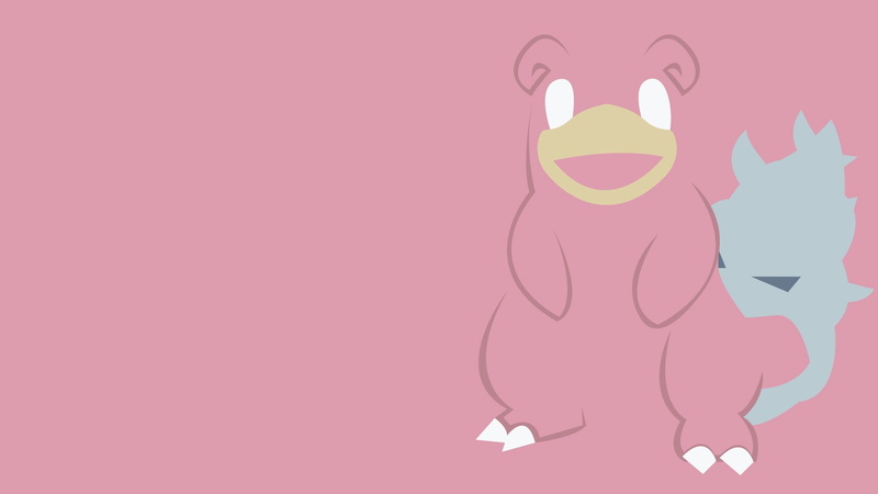Minimalist, 1080P, Slowbro (Pokémon), Pokémon