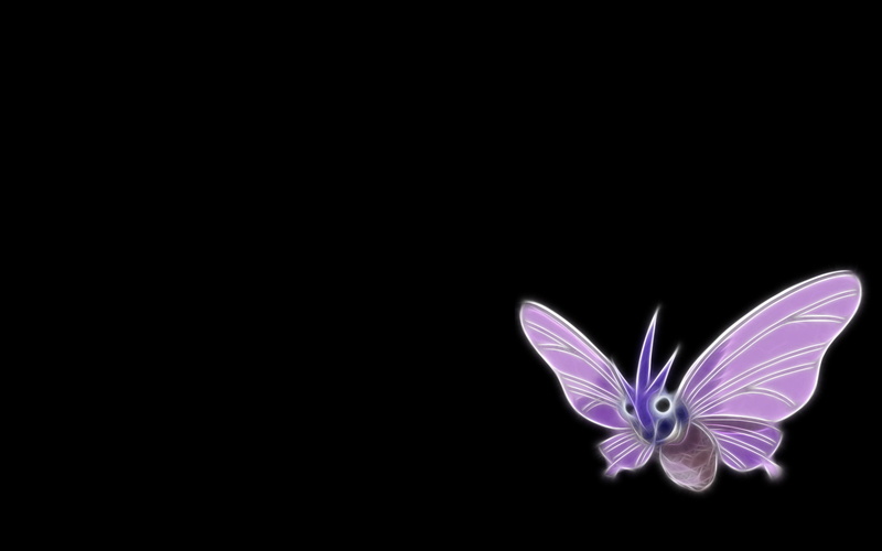 black background, minimalism, black, venomoth, 1080P, pokemon, background