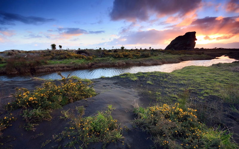 nature, photography, landscape, sky, canoneos40d, newzealand, 1080P, clouds, water, canon, sunset, aucklandnewzealand, whatipu