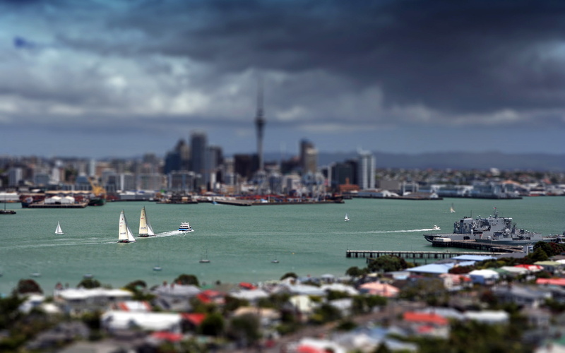 aucklandnewzealand, s, photography, cityscape, newzealand, small, 2K, world, tilt‑shifteffect, city, seascape, water