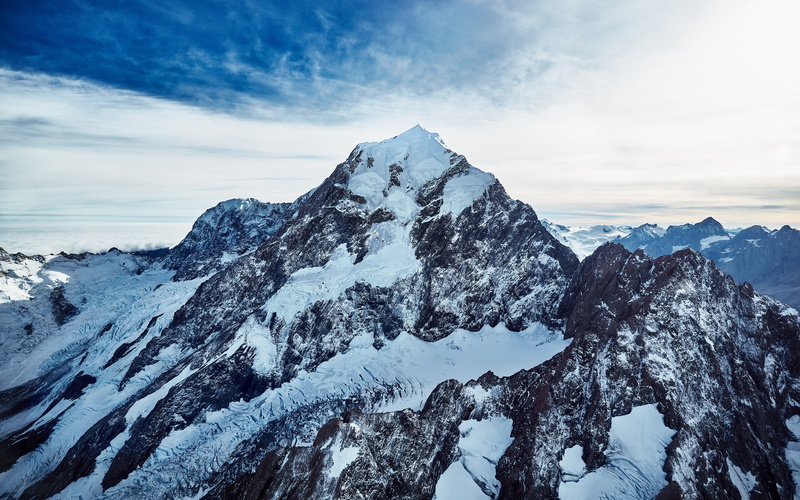 majestic, mountain peak, scenics - nature, white, environment, no people, blue, unreachable, non-urban scene, photography, newzealand, tranquility, beauty in nature