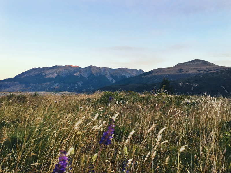 scenics - nature, nature, mountain, sunset, idyllic, grass, land, no people, landscape, mountain range, environment, road trip, sun, growth, field, 4K