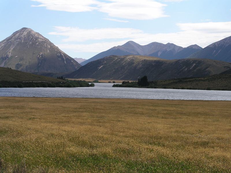 lake, 2K, outdoors, non-urban scene, day, landscape, new zealand, scenics - nature, arthurs pass, beauty in nature, mountain, sky, tranquility, cloud - sky