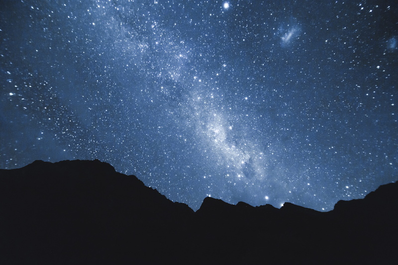 space, dark, sky, nature, tranquil scene, tranquility, 5K, track, majestic, island, routeburn, mountain, night, scenics - nature, galaxy, star, environment