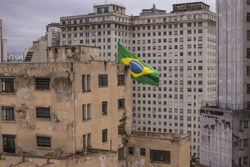 communism, office building, outdoors, travel destinations, building, 5K, day, residential district, brazil, built structure, low angle view, demolition